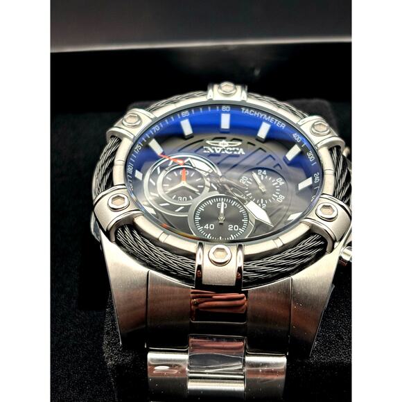 Invicta Bolt 25512 Mens 52mm Stainless Steel Chronograph Quartz 100m NIBWT - Picture 16 of 17